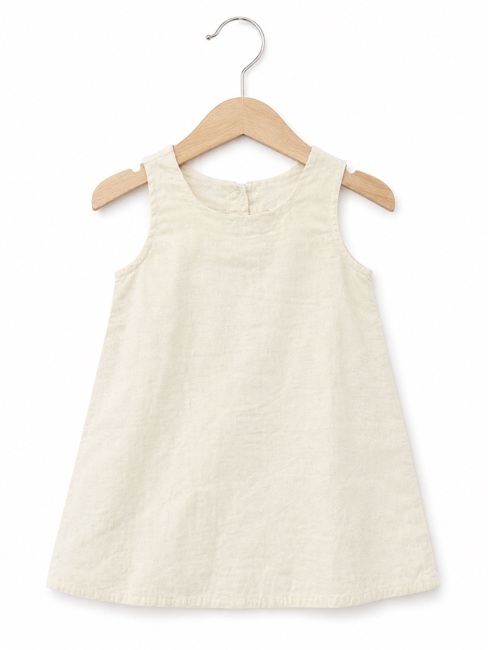Strasburg Girls White Cotton Slip Dress Toddler Sleeveless Underlayer Heirloom